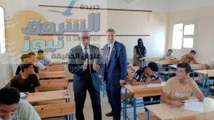 محافظ شمال سيناء يتفقد امتحانات الشهادة الاعدادية 