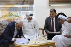 محافظ شمال سيناء يستقبل المهنئين بالعيد