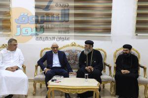 محافظ شمال سيناء يستقبل المهنئين بالعيد