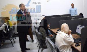 رئيس جامعة العريش يشيد بريادة الجامعة في تطبيق نظام الإختبارات الإلكترونية.