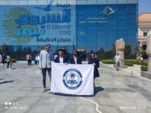  شمال سيناء : طلاب جامعة العريش في زيارة ميدانية تثقيفية للعاصمة الإدارية. 