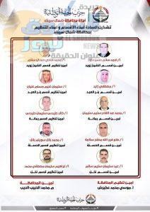 حزب الجبهة الوطنية أمانة شمال سيناء يعلن تشكيل أمناء الأقسام وأمناء التنظيم والأمانات النوعية 