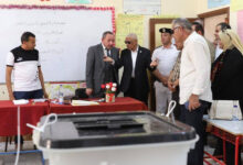 محافظ شمال سيناء يتفقد لجان انتخابات مجلس الشيوخ بالعريش