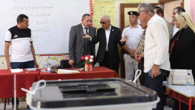 محافظ شمال سيناء يتفقد لجان انتخابات مجلس الشيوخ بالعريش