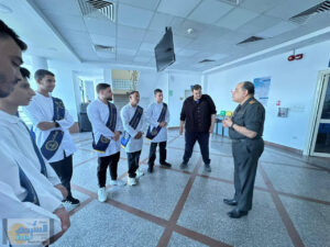 بالتعاون مع قوات الدفاع الشعبي والعسكري جامعة العريش تنظم زيارة ميدانية لطلاب كلية الطب إلى مجمع الجلاء الطبي العسكري.