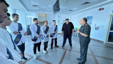 بالتعاون مع قوات الدفاع الشعبي والعسكري جامعة العريش تنظم زيارة ميدانية لطلاب كلية الطب إلى مجمع الجلاء الطبي العسكري.
