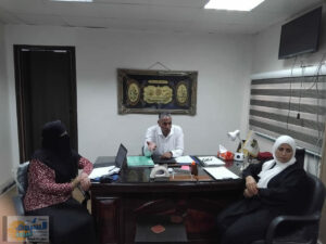 وكيل وزارة الشباب والرياضة شمال سيناء  يعقد إجتماعاً مع مديري الإدارات المركزية