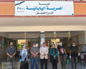 مديرية الزراعة بشمال سيناء تعالج آفات بالمدرسة اليابانية المصرية