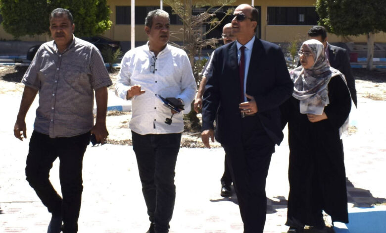 جامعة العريش تستعد لاستقبال العام الجامعي الجديد بتفقد المرافق والخدمات المقدمة للطلاب.