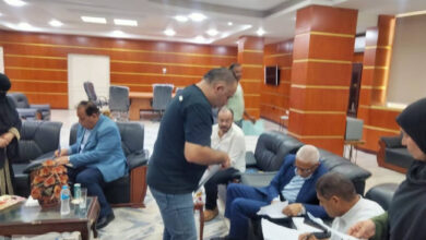 محافظ شمال سيناء يتفقد مجلس مدينة العريش