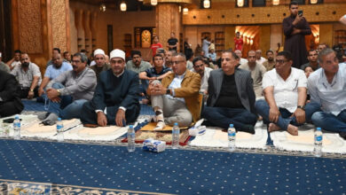 نيابة عن فخامة السيد رئيس الجمهورية محافظ جنوب سيناء يشهد احتفال وزارة الأوقاف بالمولد النبوي الشريف بمسجد الصحابة بشرم الشيخ