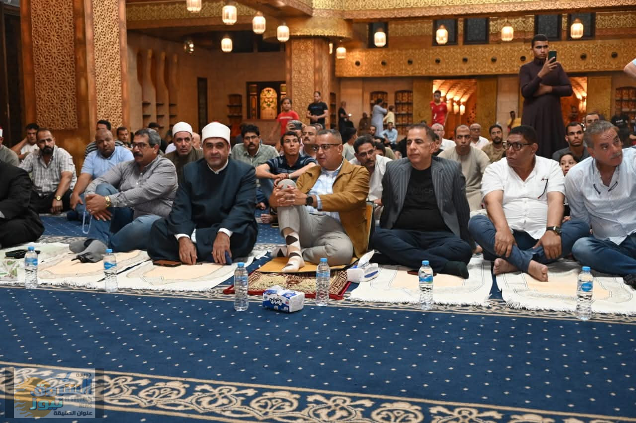 نيابة عن فخامة السيد رئيس الجمهورية محافظ جنوب سيناء يشهد احتفال وزارة الأوقاف بالمولد النبوي الشريف بمسجد الصحابة بشرم الشيخ