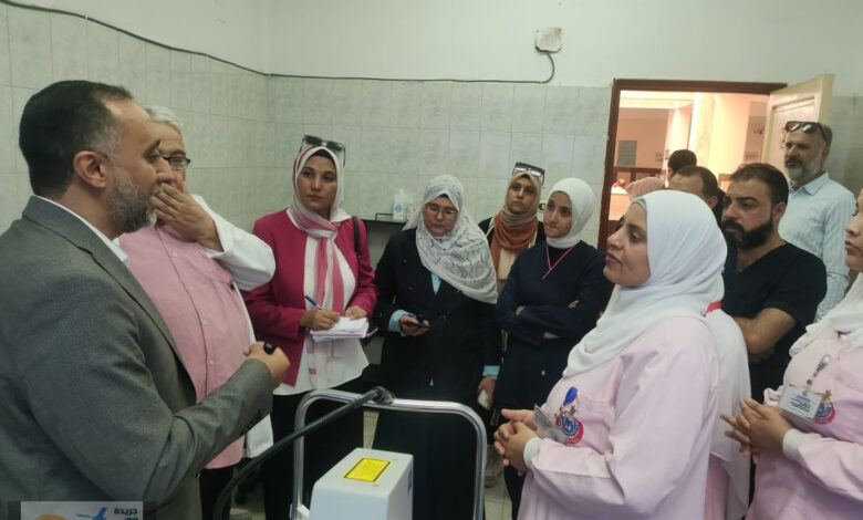 وكيل وزارة الصحة يتفقد المجلس الطبي العام بالعريش