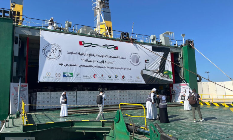 مواد غذائية وسيارات إسعاف .. ميناء العريش البحري يستعد غدا لاستقبال سفينة "حمدان" الإماراتية تحمل 7 آلاف طن