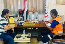 وكيل صحة شمال سيناء يعقد اجتماع مع مدير فرع هيئة الإسعاف المصرية بالمحافظة