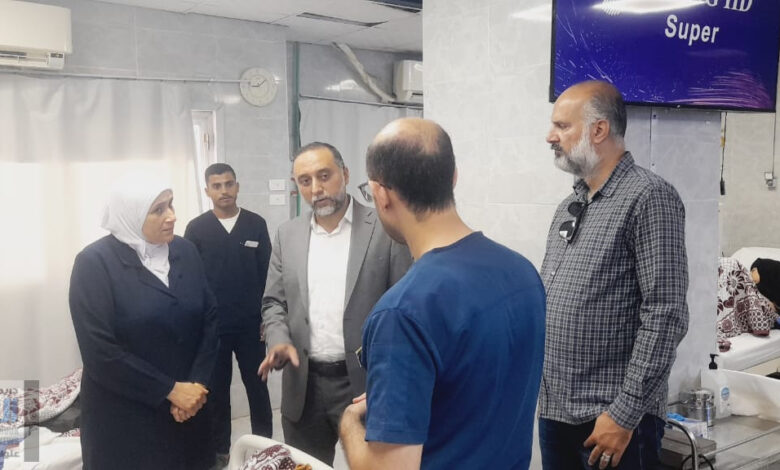 وكيل صحة شمال سيناء يتفقد قسم الغسيل الكلوي وقسم الباطنة والسكر بمستشفي العريش العام