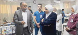 وكيل صحة شمال سيناء يتفقد قسم الغسيل الكلوي وقسم الباطنة والسكر بمستشفي العريش العام