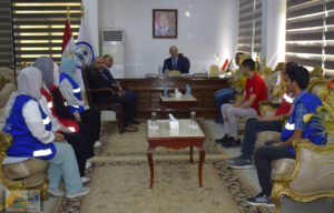 رئيس جامعة العريش يستقبل رئيس فرع الهلال الأحمر بشمال سيناء