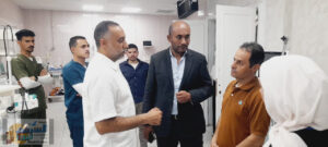 وكيل وزارة الصحة شمال سيناء يواصل جولاته  ويتفقد مستشفى الشيخ زويد المركزى .  