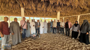 وكيل وزارة الزراعة شمال سيناء   يلتقي بعدداً من المزارعين خلال زيارته لقرية الروضة ببئر العبد