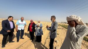 وكيل الزراعة شمال سيناء يشهد تجهيزات لزراعة القمح. 