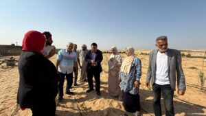 وكيل الزراعة شمال سيناء يشهد تجهيزات لزراعة القمح. 