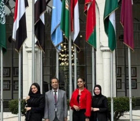 زيارة طلاب اعلام جامعة مصر للعلوم والتكنولوجيا لجامعة الدول العربية