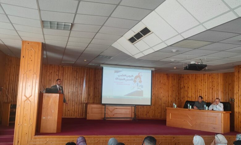 وكيل صحة شمال سيناء يشهد اليوم العلمي الأول لقسم الصيدلة بمستشفى العريش العام