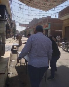 حملات مكبرة لإزالة الإشغالات وتعديات الباعة الجائلين بمدينة القوصية