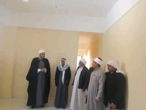 مدير أوقاف شمال سيناء يتفقد تجهيز المركز الثقافي الإسلامي بمسجد "الشيخ خلف" بالجورة
