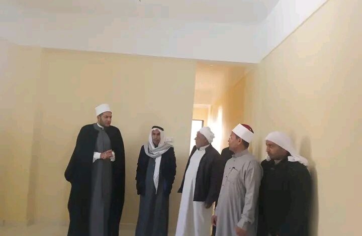 مدير أوقاف شمال سيناء يتفقد تجهيز المركز الثقافي الإسلامي بمسجد "الشيخ خلف" بالجورة