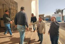 رئيس مركز ومدينة العريش يتفقد حي الضاحيه ومحطة رفع الصرف الصحي.