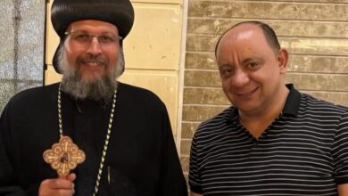 صفوت نصيف يهنئ الأنبا بقطر بعيد الميلاد المجيد وعيد الغطاس