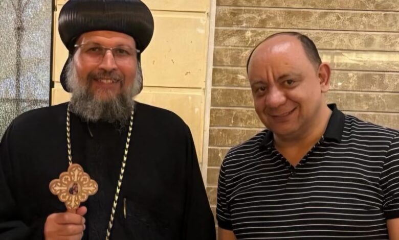 صفوت نصيف يهنئ الأنبا بقطر بعيد الميلاد المجيد وعيد الغطاس