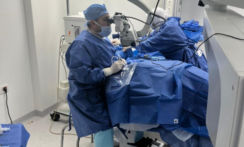 صحة شمال سيناء تعلن الإنتهاء من قوائم الانتظار لعمليات الرمد " جراحات المياه البيضاء" بمستشفى العريش العام