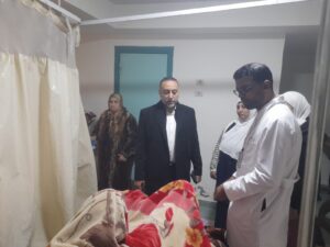 لتحقيق معايير "GAHAR".. وكيل وزارة الصحة بشمال سيناء يجرى جولة موسعة داخل مستشفى العريش العام