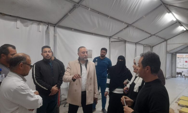 وكيل صحة شمال سيناء يتفقد النقطة الطبية برفح الجديدة و جاهزية بالحجر الصحي بمعبر رفح .