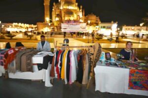 افتتاح معرض المشغولات اليدوية والحرفية الصغيرة بمنطقة السوق التجارى القديم بمدينة شرم الشيخ