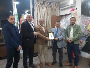  جامعة أسيوط الجديدة التكنولوجية يهنئ نقيب مهندسي أسيوط