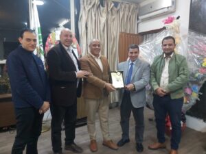  جامعة أسيوط الجديدة التكنولوجية يهنئ نقيب مهندسي أسيوط