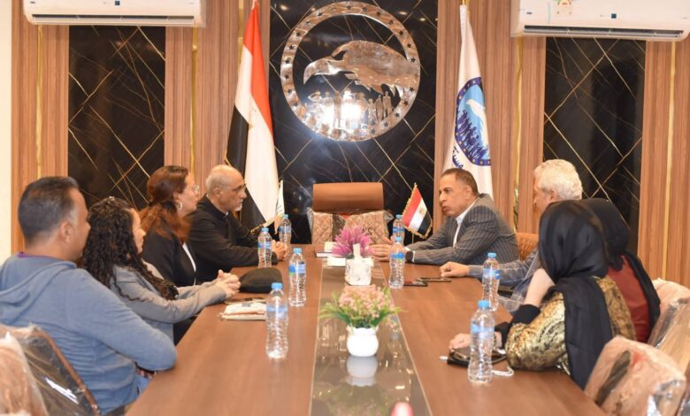 وفد الكنيسة الكاثوليكية بشرم الشيخ يهنئ حزب مستقبل وطن بجنوب سيناء بعيد الفطر المبارك